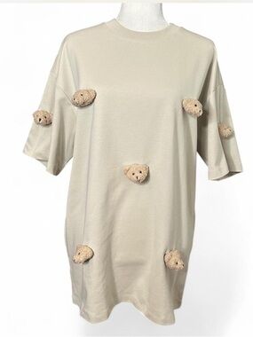 💜NWT Sticky Zoo Beige Bear T-Shirt (L)
